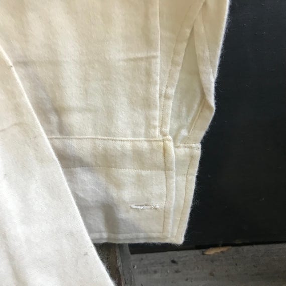 French Striped Shirt, Brushed Cotton Chemise, Nig… - image 11