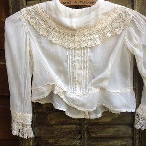 Antique French Blouse Hand Sewn White Ecru Delicate Silk and - Etsy