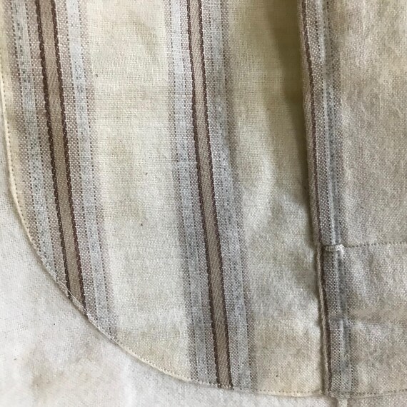 French Striped Shirt, Brushed Cotton Chemise, Nig… - image 10