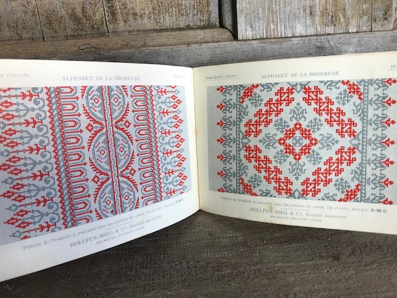 フランス アンティーク ヴィンテージ DMC 刺繍図案集 洋書 本 【公式通販】