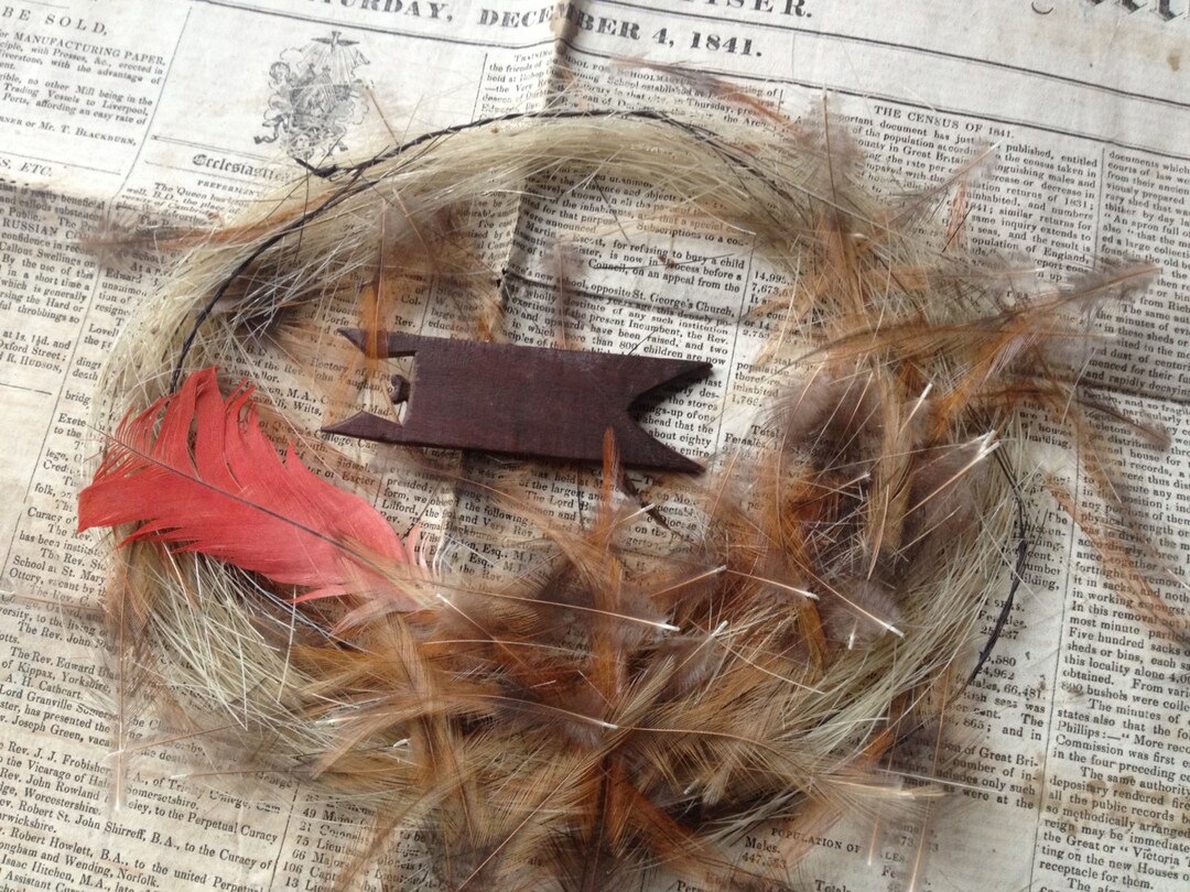 Fly Fishing Lure Making Tool, 1840s Fishing Primitive Handmade Wood