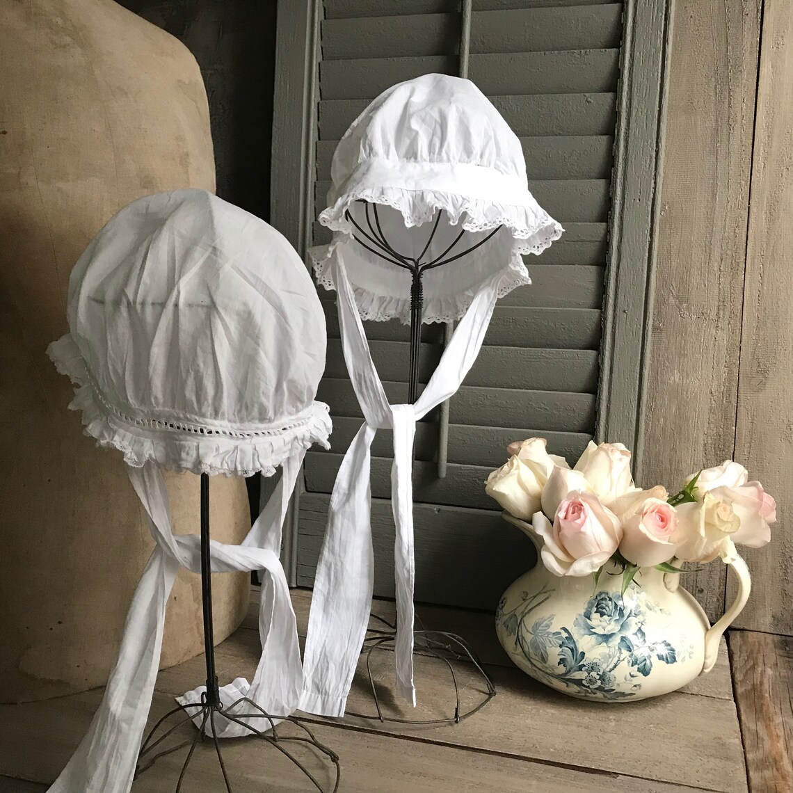 1 Antique French Maids Cap Hat Victorian Edwardian Etsy