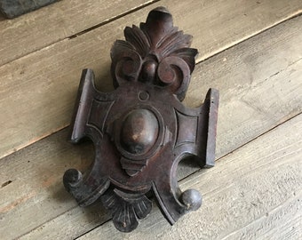 フランス建築用木製飾り板、ペディメント、彫刻入り木製家具、壁掛け