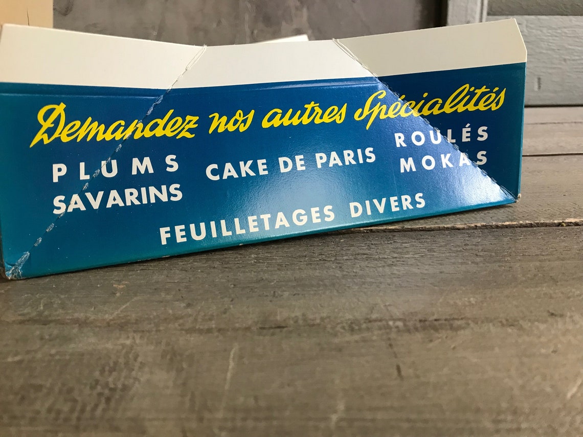1950s French Bakery Cake Box Presentation Box Maurice Cake Etsy