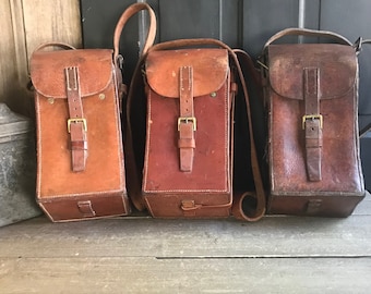 WW1 Era US Army Medical Department Bedding Case - Leather