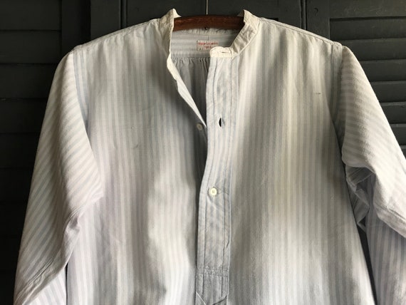 French Edwardian Chemise, Mens Dress Shirt, Frenc… - image 1