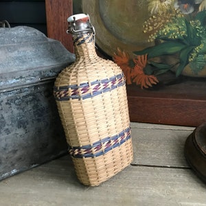 French Wicker Bottle, Spa Bottle, Pilgrimage, French Farmhouse Decor image 8