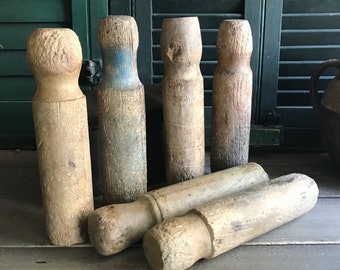 アンティークの木製スキットル、卓上ボウリングゲーム - Etsy 日本