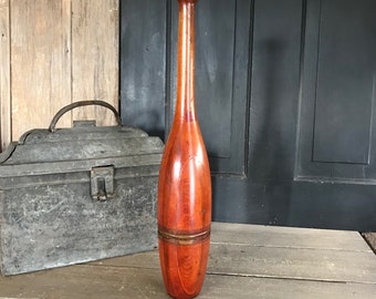 【ヴィンテージ】 インディアンクラブ 木製 ジャグリングクラブ アンティーク ヴィンテージ】 インディアンクラブ 木製 ジャグリングクラブ