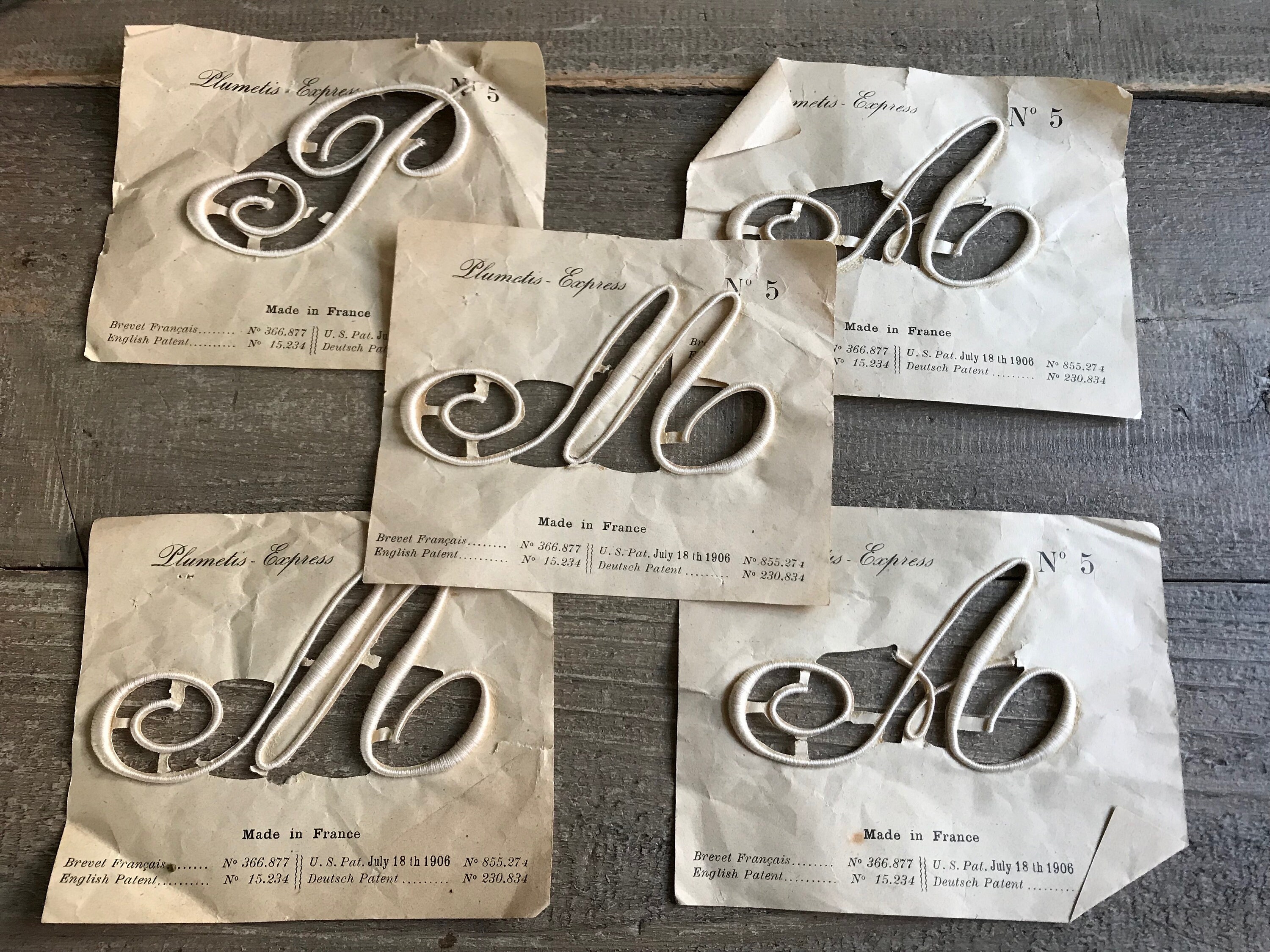 送料込 ⭐︎ フランス アンティーク プルメティス モノグラム イニシャル il_fullxfull.3785413032_5w2d.jpg