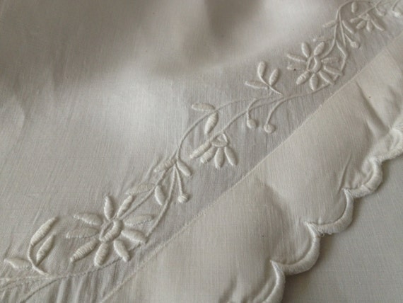 Cotton Lace Tea Dress, Antique Victorian Irish Cr… - image 4