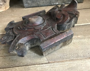 フランス建築用木製飾り板、ペディメント、彫刻入り木製家具、壁掛け