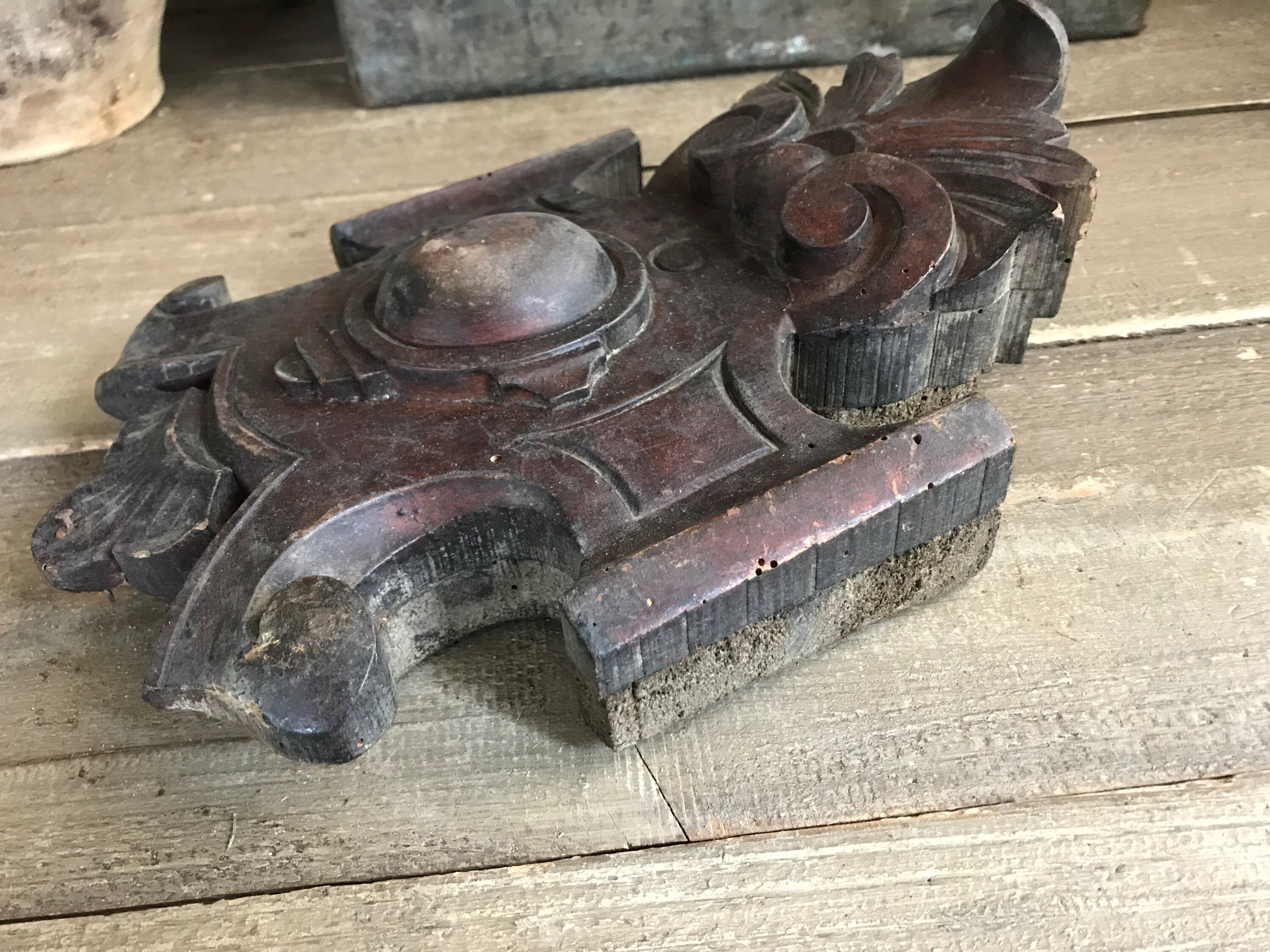 フランス建築用木製飾り板、ペディメント、彫刻入り木製家具、壁掛け