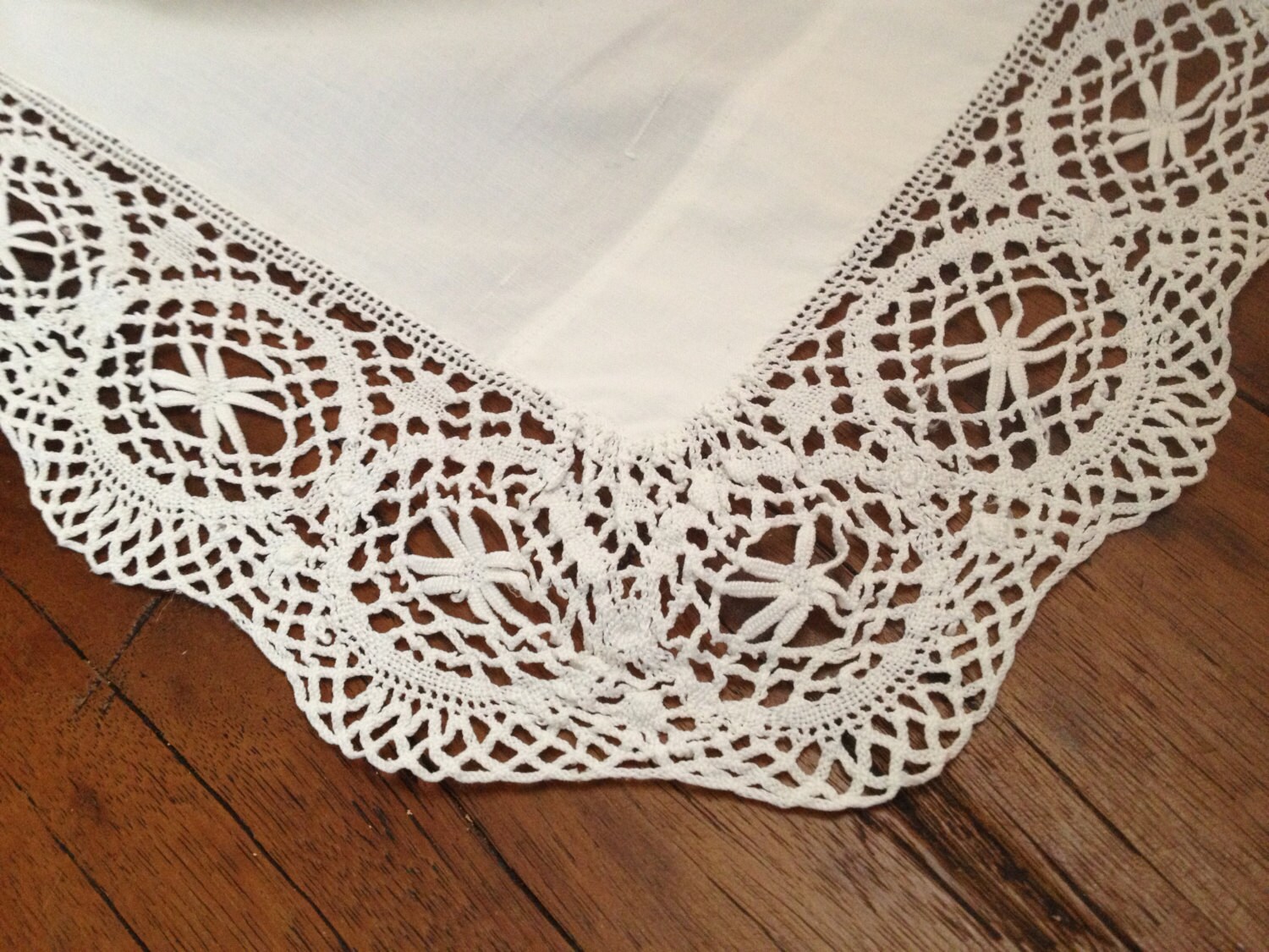 Lace Pillow Sham Coverlet Batiste White Cotton Lace Bolster Etsy