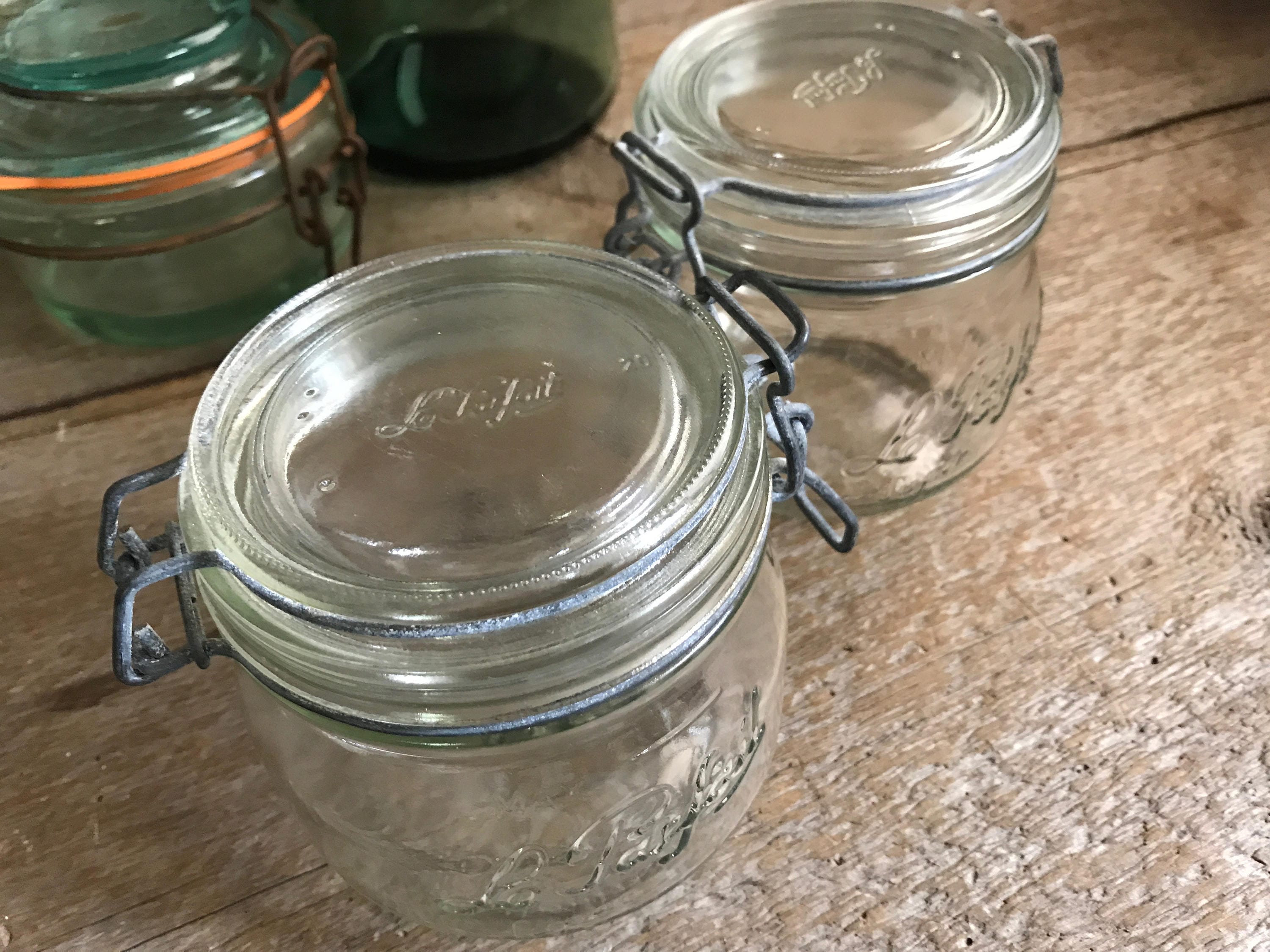 French Le Parfait Preserve Jars French Mason Canning Glass Etsy