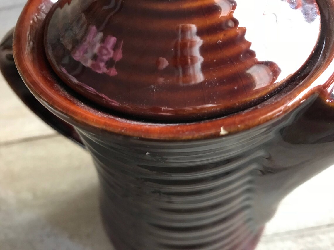 English Denmead Pottery Brown Pitcher Mid Century Pottery Etsy