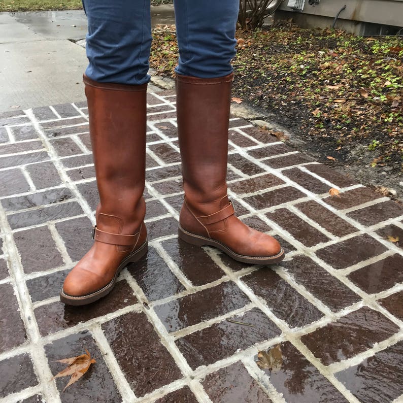 Reserved Mens Brown Leather Riding Boots Made in USA Etsy
