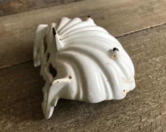 Porte-savon Vintage En Fonte émaillée Blanche - Pour Salle De Bain - Occasion