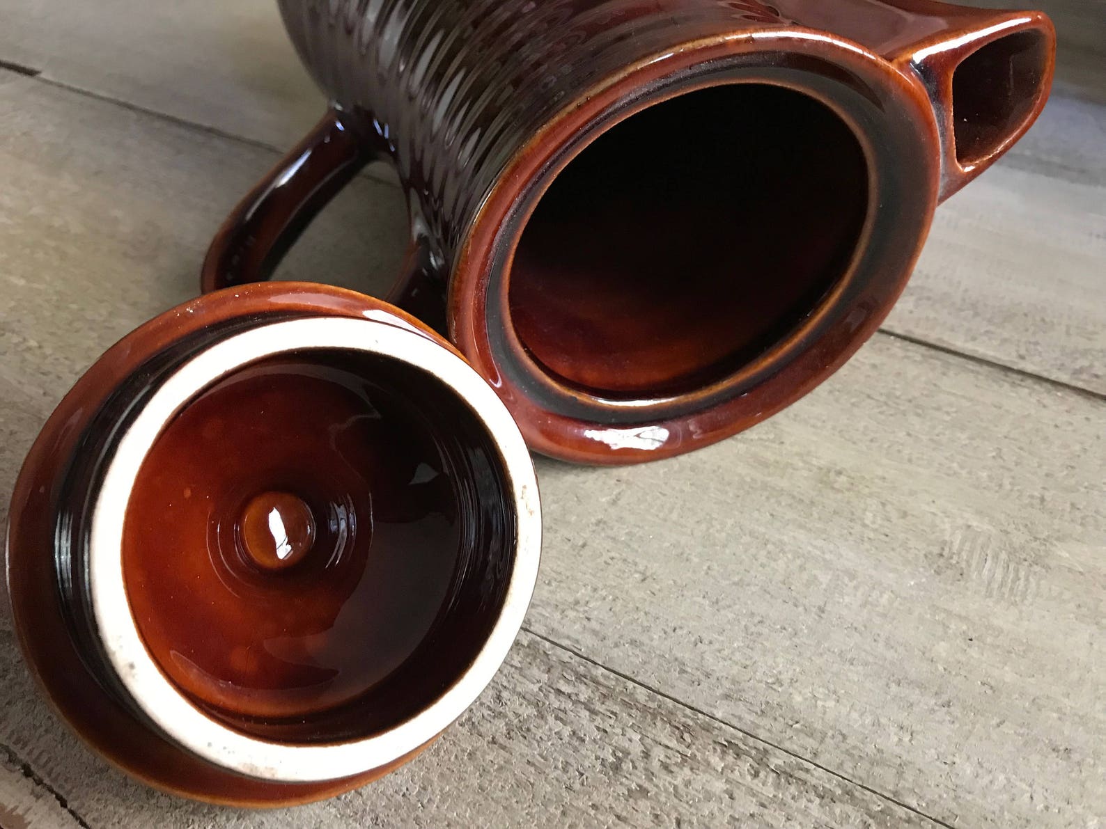 English Denmead Pottery Brown Pitcher Mid Century Pottery Etsy