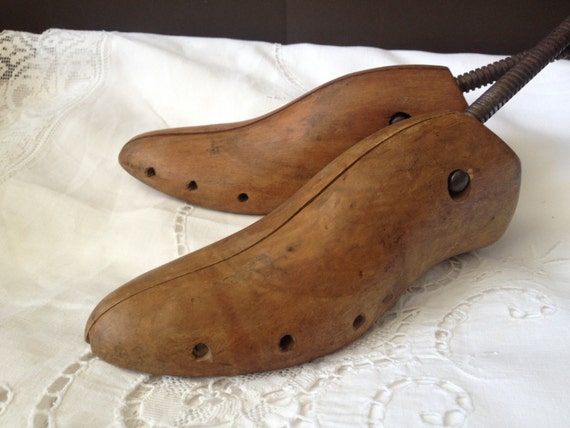 Vtg French // Wood & Iron Cobblers Shoe Form - image 1