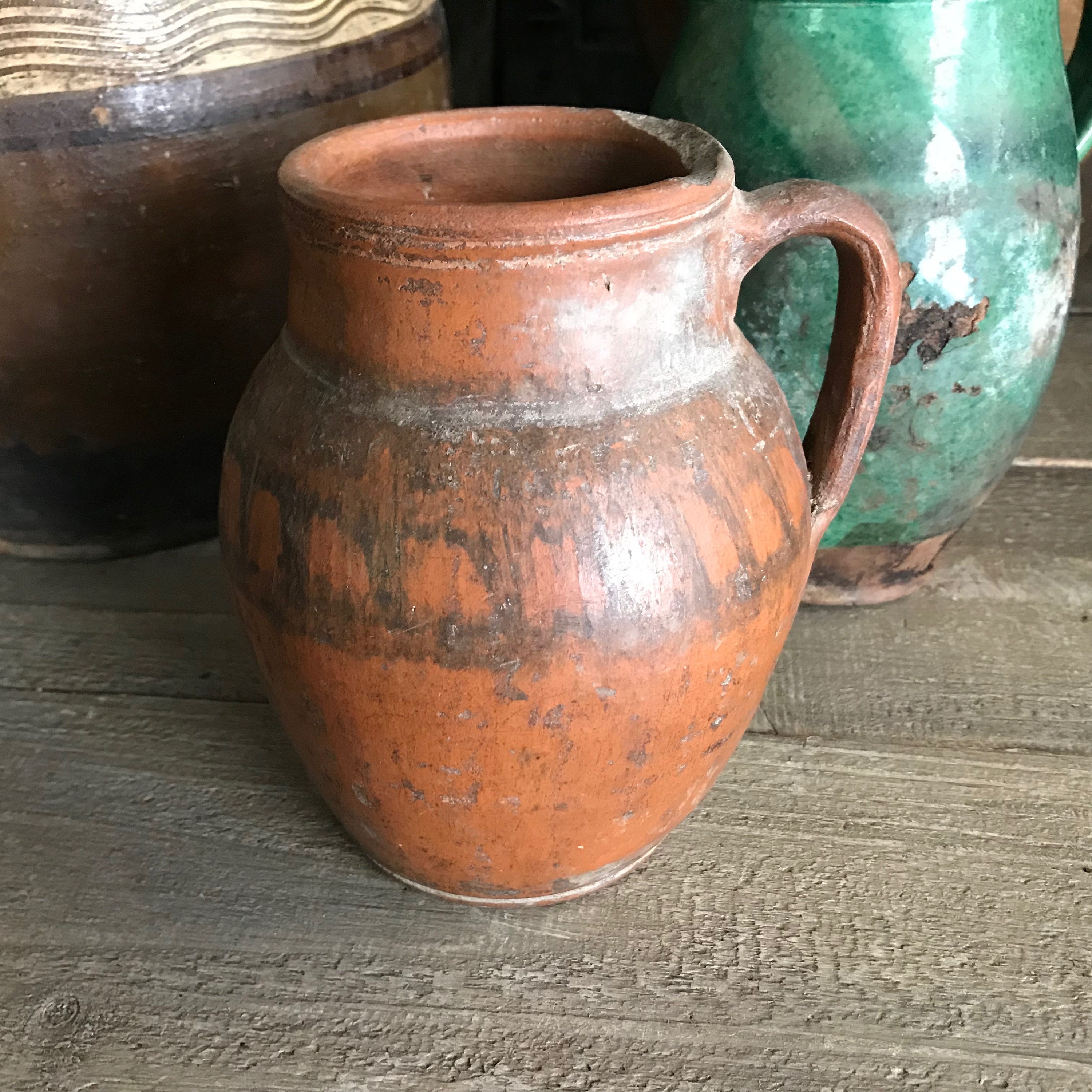 彩色陶器　テラコッタ 二口水差し　アンティーク il_fullxfull.2595947631_ghh1.jpg