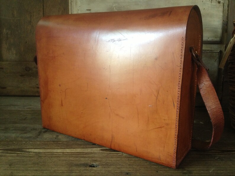 Leather Postal Messenger Bag Satchel Telegraph Postal Cigar Etsy