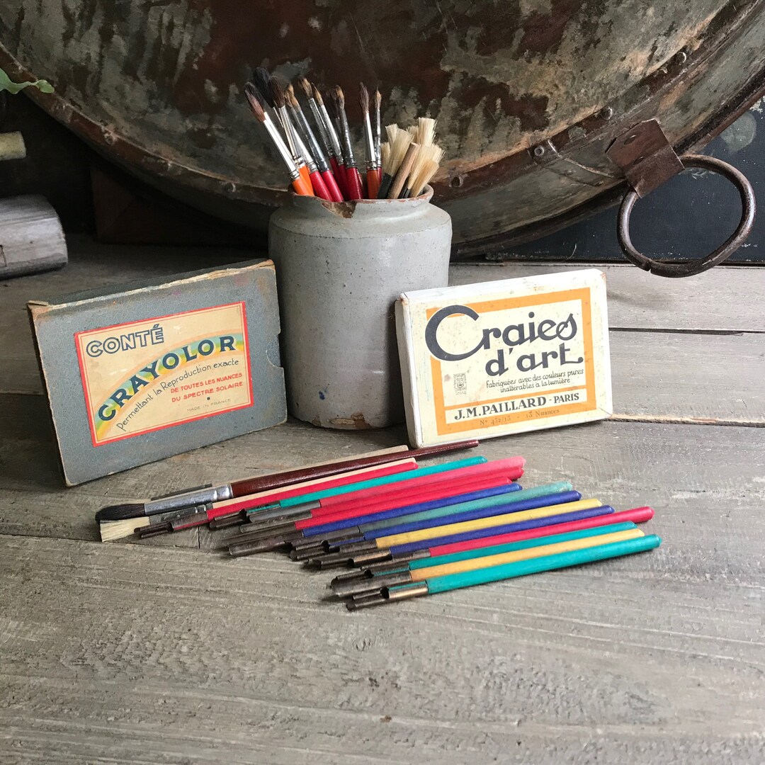 French Art Supply Set J M Paillard París y Conté Cajas Etsy España