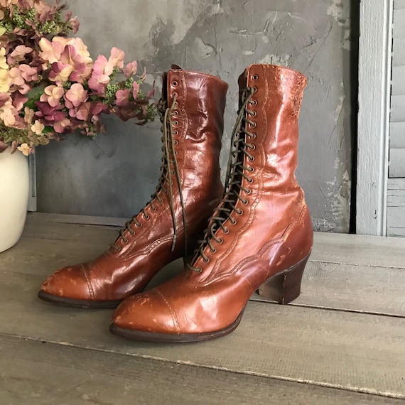 High calf laced boots from best sale antiquity