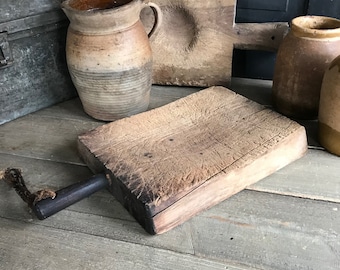 Rustic French Chopping Board, Wood Cutting, Chunky, Serving, Charcuterie, Farm Table, French Farmhouse Cuisine