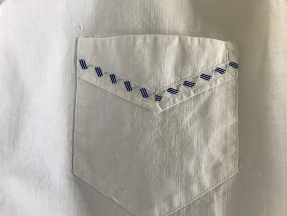 French White Linen Shirt, Chemise, Nightgown, Nig… - image 9