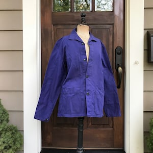 French Chore Jacket, Blue de Travail, Cotton Twill, Garden, Farmhouse Peasant, Work Wear, Farmsteading