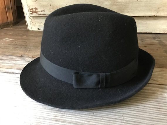 Christys London Black Felt Fedora Hat, 100% Wool … - image 2