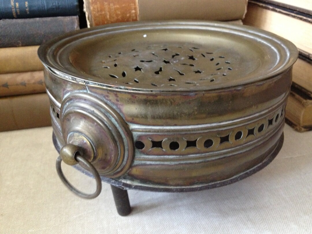 French Brass Plate Warmer Charmingly French Rustic Kitchen Etsy