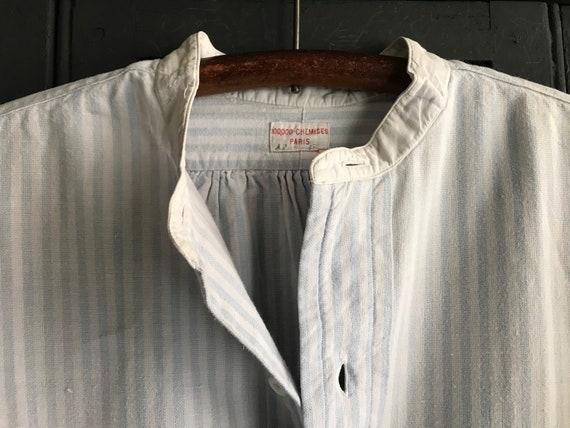 French Edwardian Chemise, Mens Dress Shirt, Frenc… - image 2