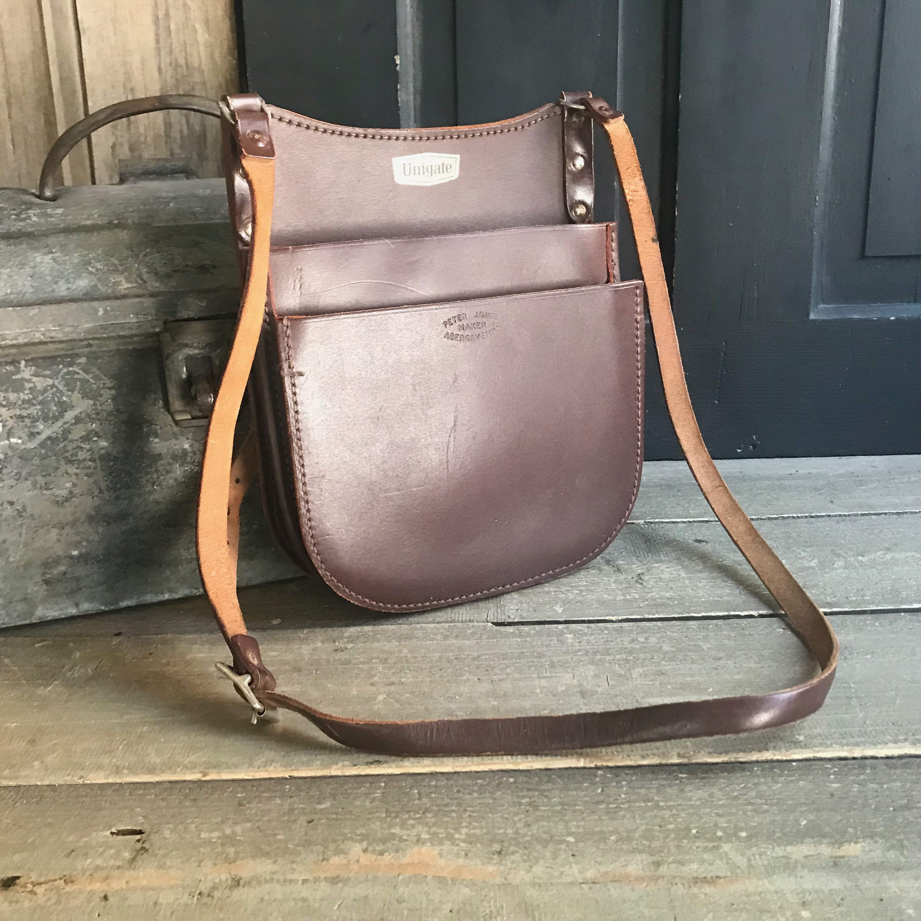 Bus conductor leather money bag sale