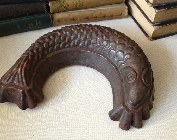 Antique Tin Fish Mold Pate' Mold Dessert Mold Tin Fish Etsy