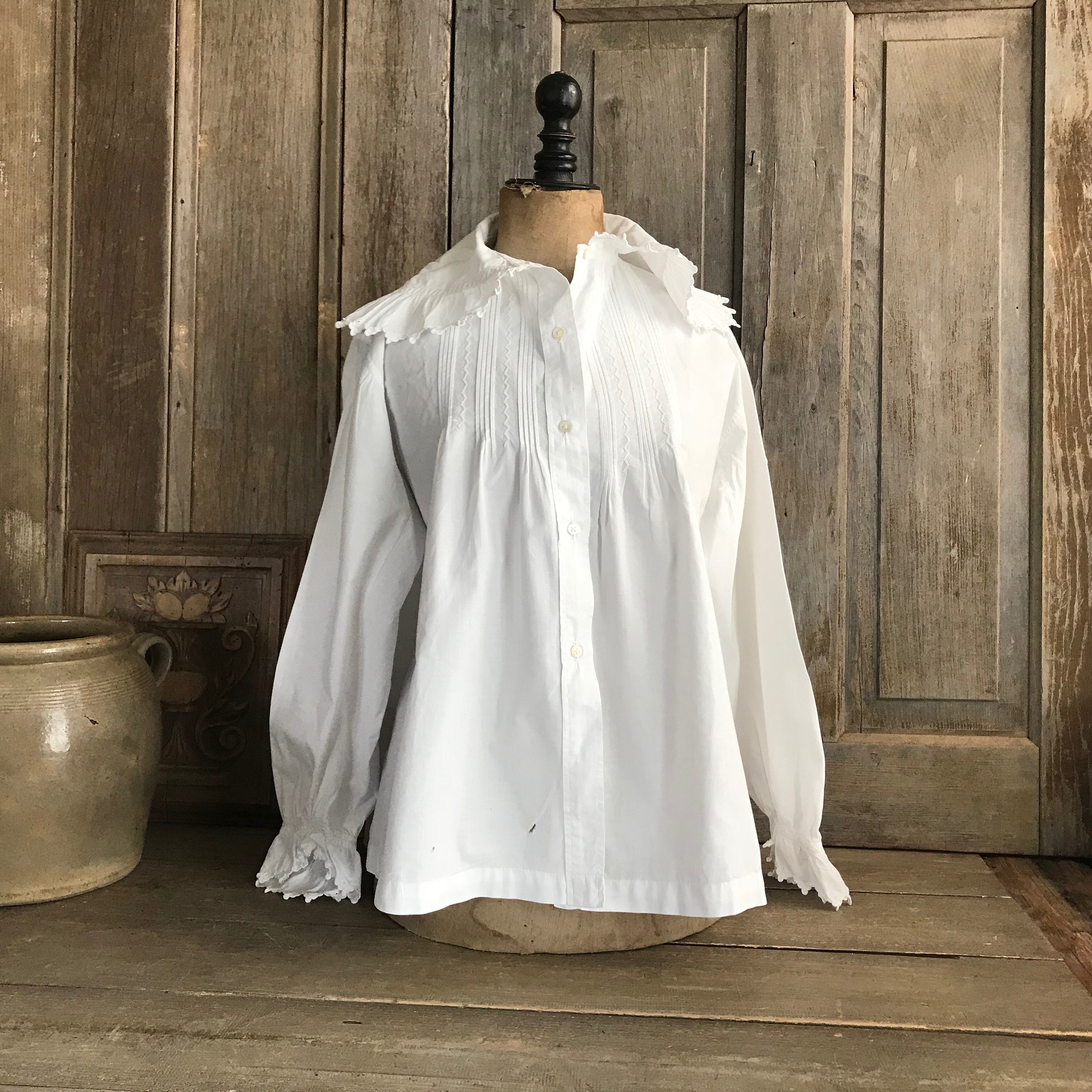 JansVintageStuff Men's French Edwardian Chemise