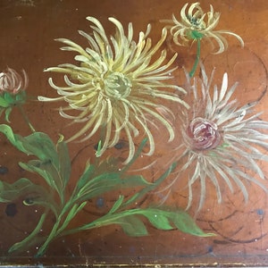 French Floral Oil Painting on Board, Framable Artwork, ca Early 1900s