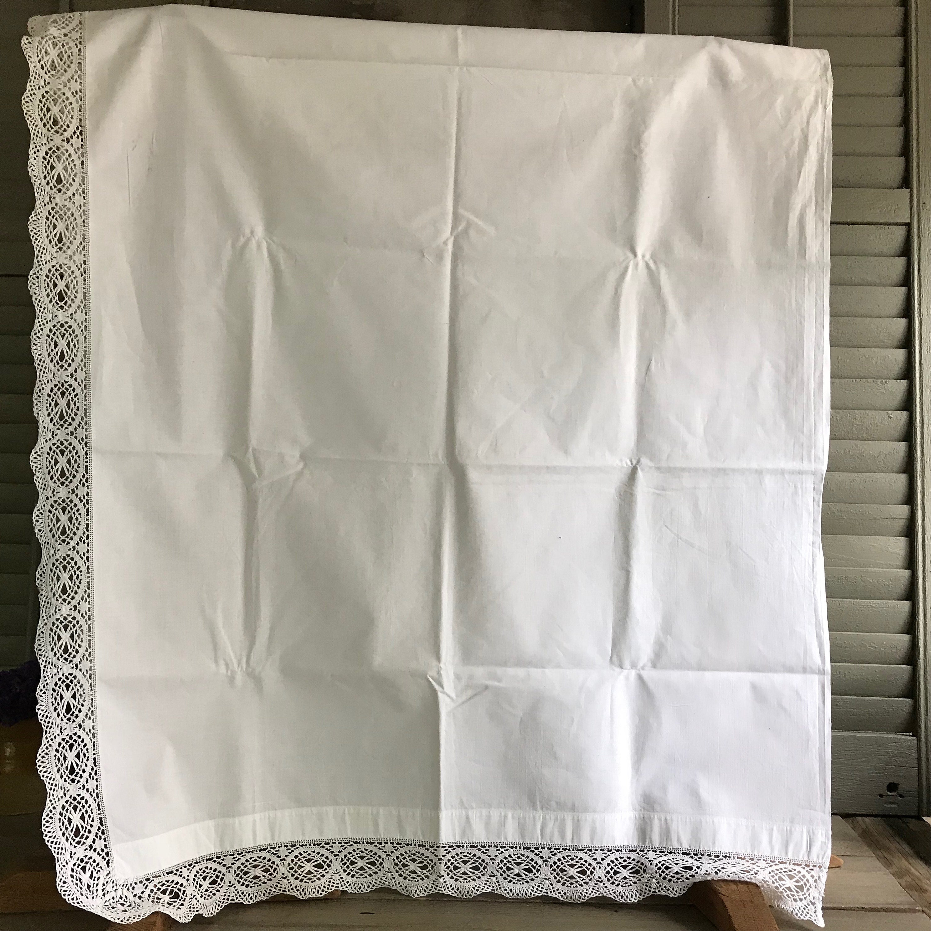 Lace Pillow Sham Coverlet Batiste White Cotton Lace Bolster Etsy