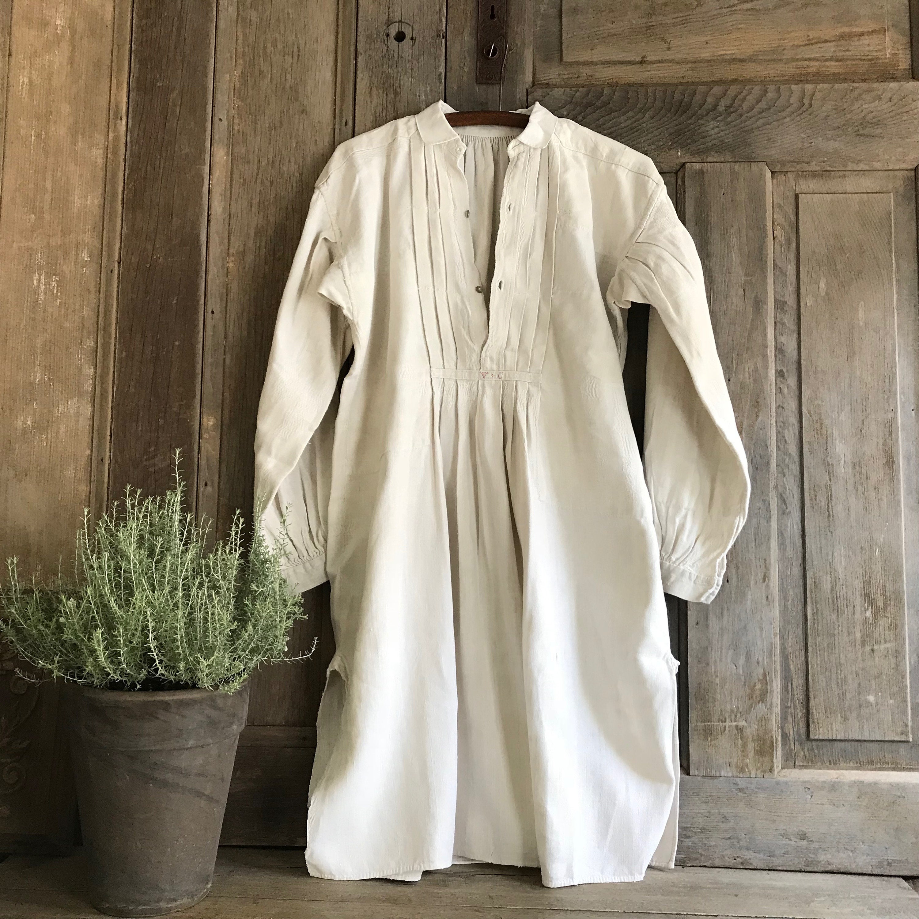 French vintage linen smock ②-