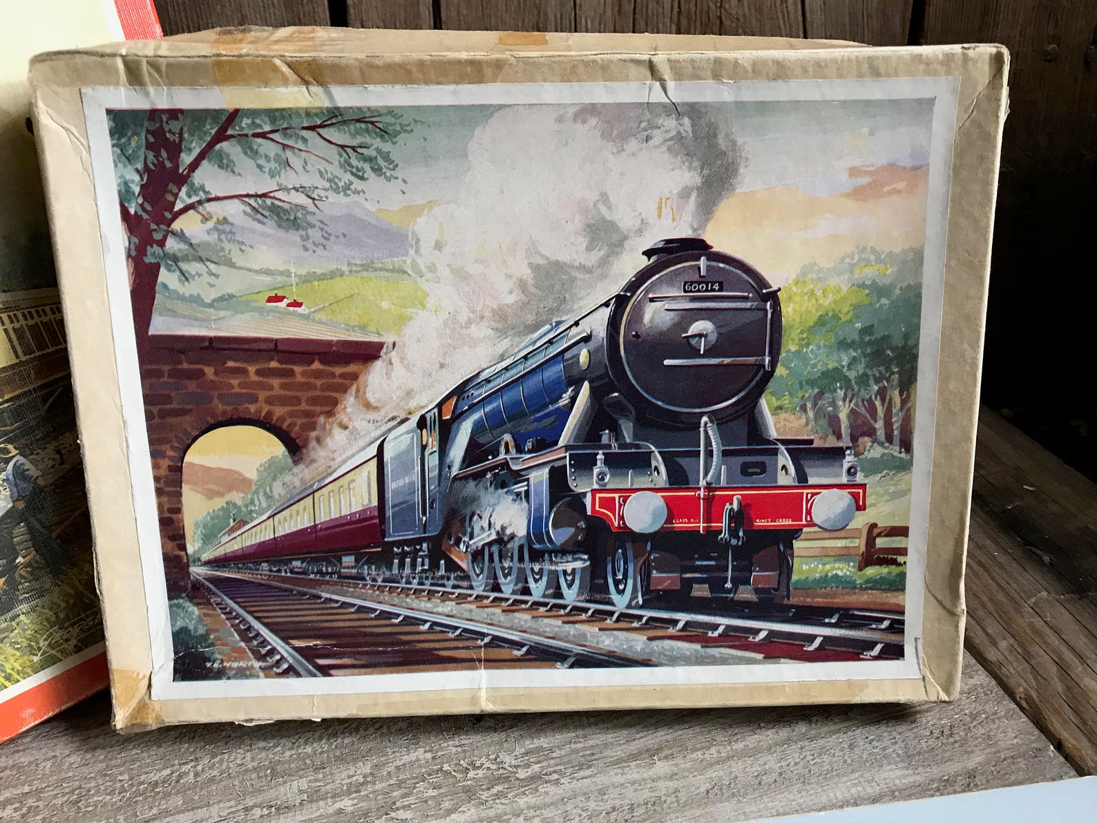 Steam Engine Wooden Jigsaw Puzzles Made in England Trains Etsy