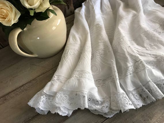 French Fine Lace Corset Petticoat, Wedding, Brida… - image 1