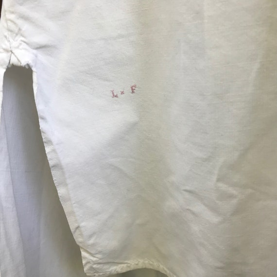 French Linen Shirt, Gents Chemise, Edwardian Smoc… - image 10