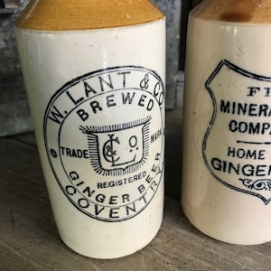 1 Ginger Beer Bottle, Stoneware Pint, Trade Mark Stamp, Sold by Each image 5