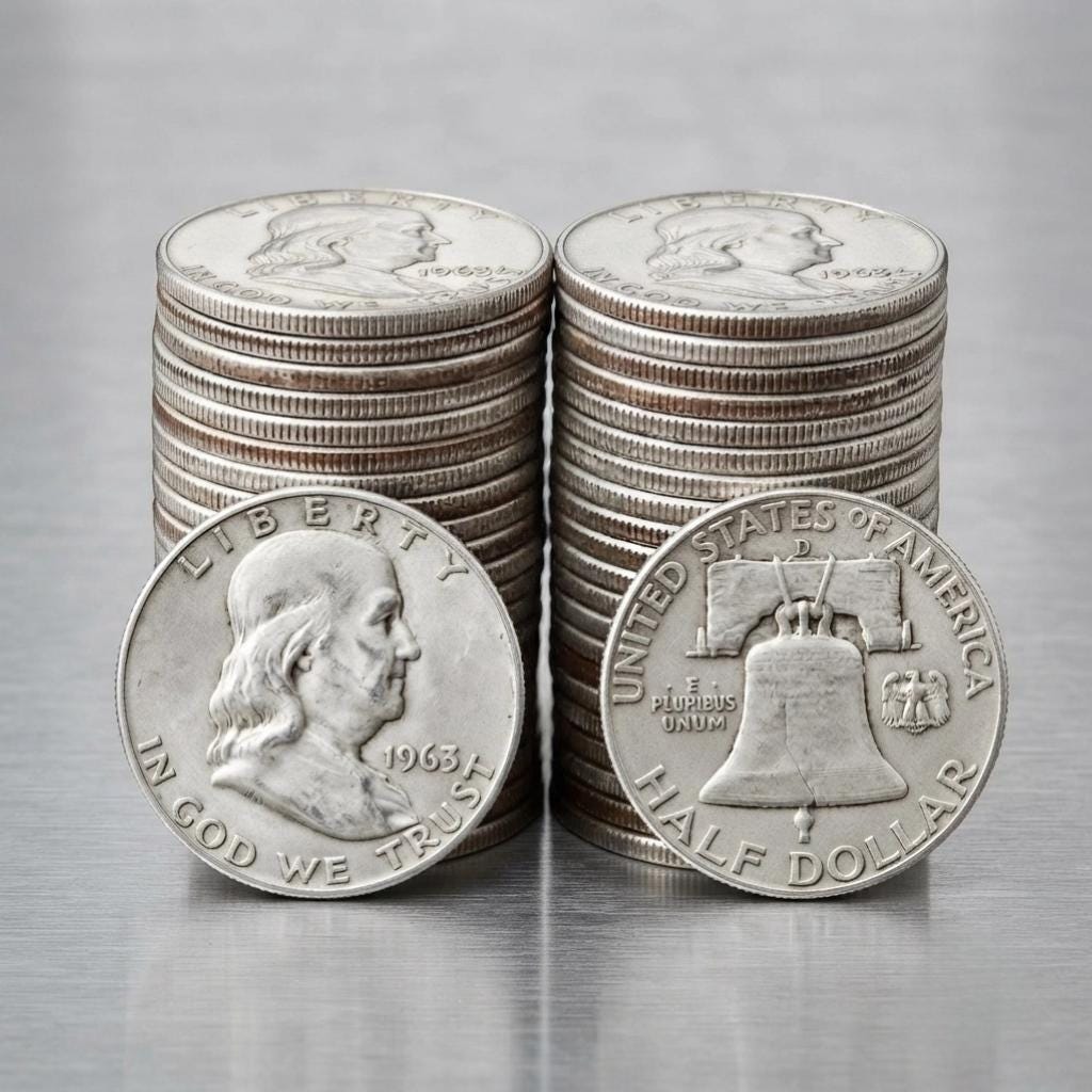 Benjamin Franklin Half Dollar - Etsy