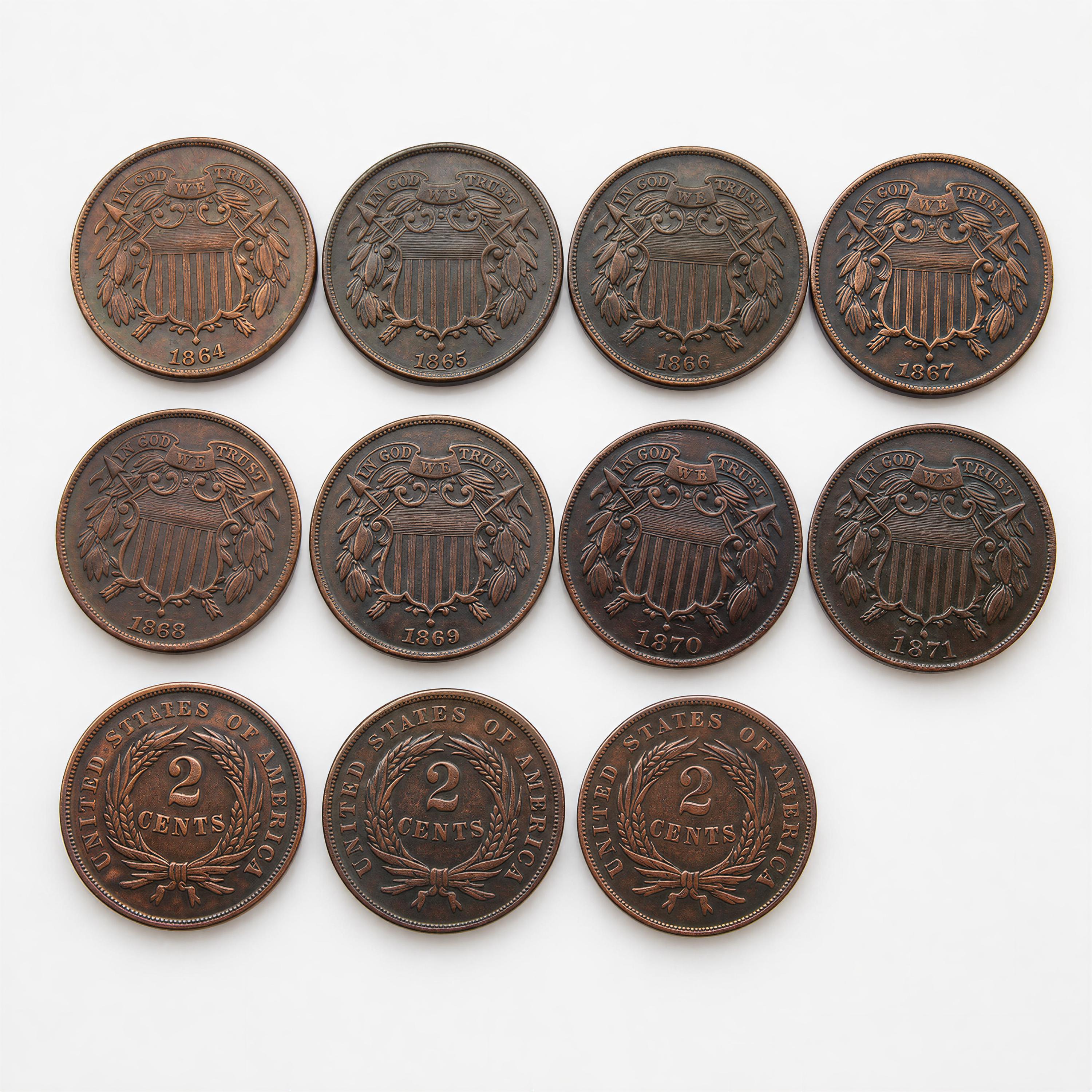 アメリカ1865-1965 大型銅貨