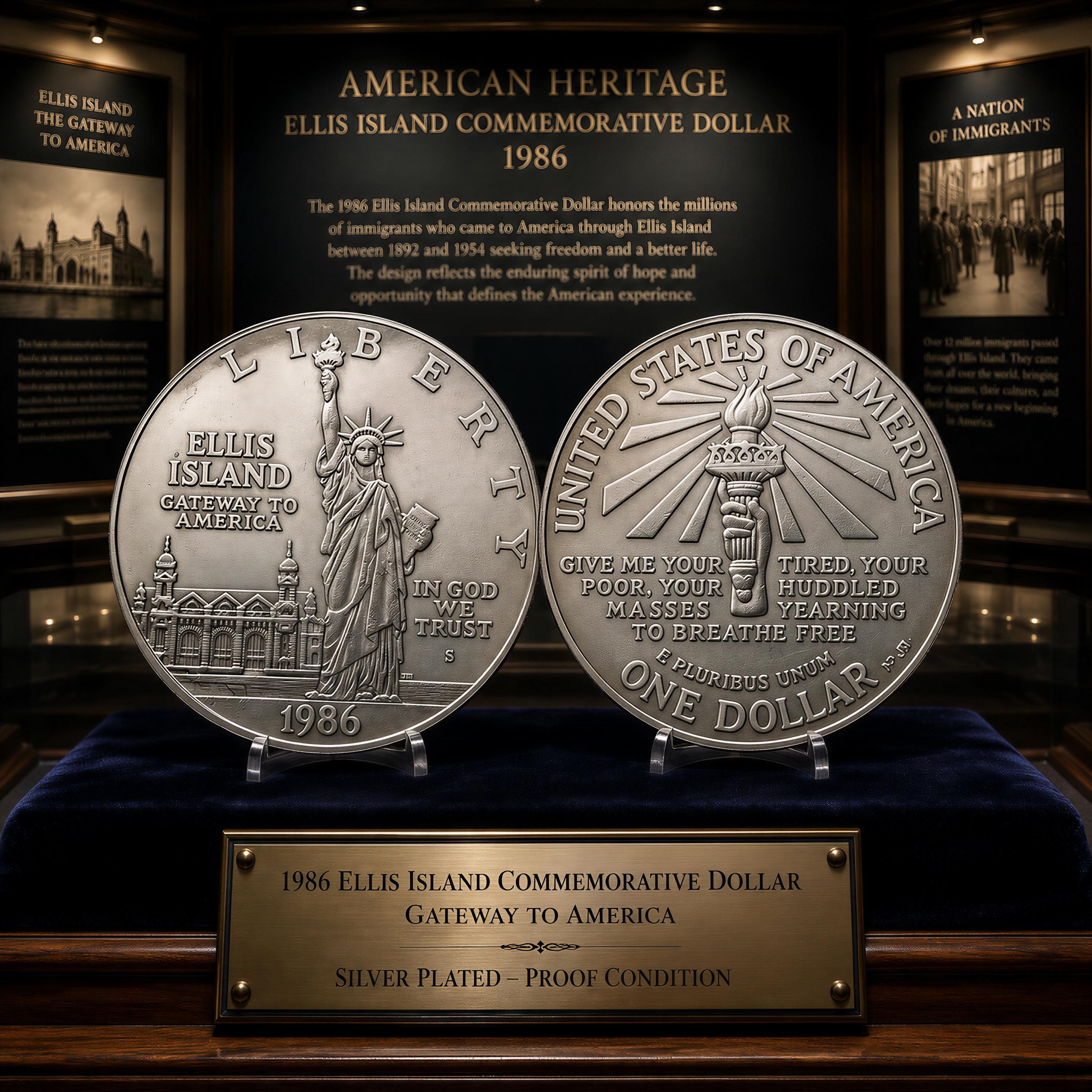 Ellis Island 1986 Liberty Coin - Etsy
