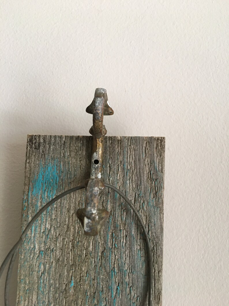old piece of board vintage skeleton keys on rustic board and hook vintage keys free shipping vintage hook