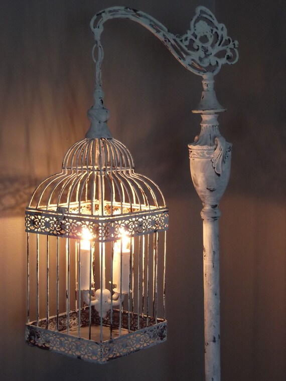 Chandelier Floor Lamp Vintage, Birdcage Floor Lamp