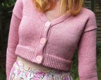 Girlfriend Cardigan Sweater and Dress Knitting Pattern and LK150 Machine Knitting Pattern